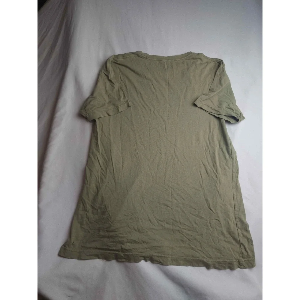 True Religion Motorcycle Club Graphic T-Shirt Mens Large Olive Green Cotton Tee
